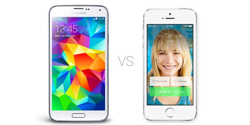 Samsung Galaxy S5 vs IPhone 5s